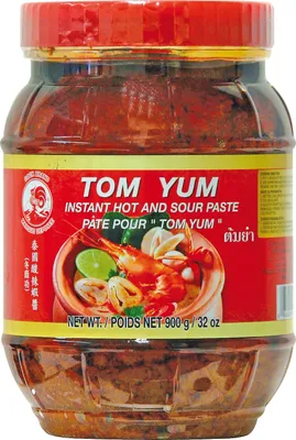 Produktbild von Cock Brand | Tom Yum Paste - 900g - Scharfe Und Saure Paste - Asiatische Küche - Thailändische Spezialität