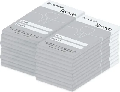 Produktbild von PRICARO Terminblock "One Line" Zahnarzt, (20er Pack)