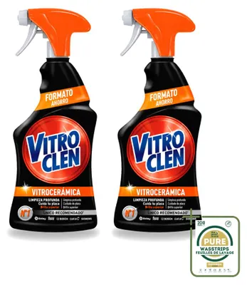 Produktbild von 2 x Vitroclen Keramik-Kochfeldreiniger Spray - 450 ml - Vorratspackung - 2 Stücke