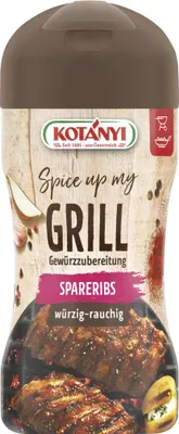 Productafbeelding van Kotanyi Kruidenmix voor spareribs, pittig en rokerig, in een doseringsbus, 100g