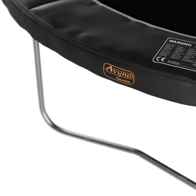 Image de Trampoline d'extérieur, cadre noir, diamètre 430 cm | Avyna
