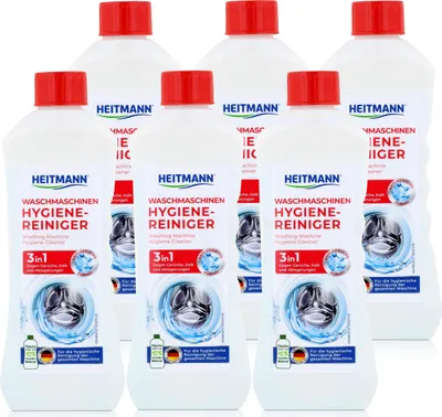 Produktbild von Heitmann Waschmaschinen Hygiene Reiniger 250ml gegen Kalk und Gerüche (6er Pack)