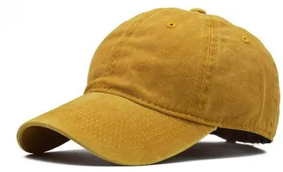 Image de Casquette de baseball unie, casquette de baseball pour les activités de plein air, casquette de baseball réglable pour adultes, casquette de baseball sportive, tendance et stylée pour hommes et femmes - Jaune