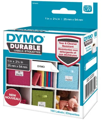Immagine prodotto di DYMO LW etichette in plastica 25x54mm 160 pz. bianco permanente