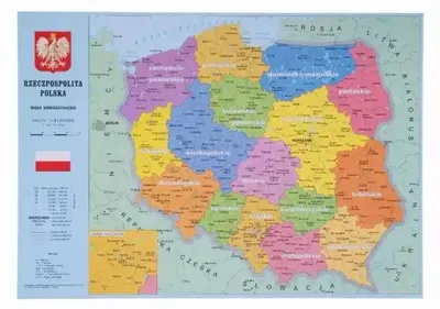 Image de Podkładka na biurko Kreska 47251 mapa Polski