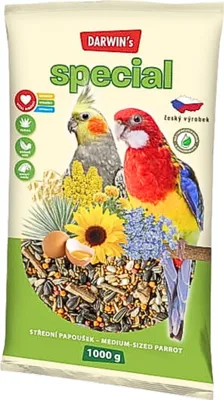 Immagine prodotto di Nutrin Darwin's Special - mangime per pappagalli di media taglia - ninfe, inseparabili 1kg