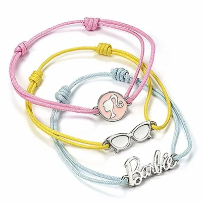 Produktbild von Set 3 Freundschaftsarmbä nder ( Brille, Silhouette und Barbie-Logo)