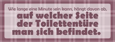 Produktbild von vianmo Holzschild 10x27 cm Wie lange eine Minute Dekoration