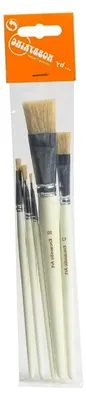 Produktbild von Encaustic Pinselset - 5 Borstenpinsel für Wachsmalerei