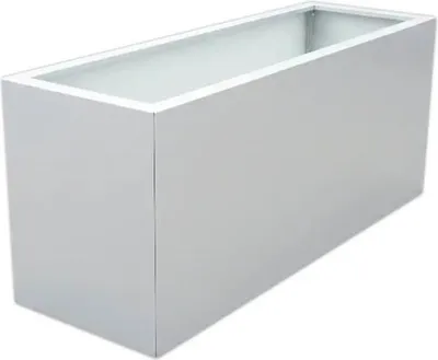 Produktbild von Pflanzkübel Palatino Lotte Metall 120 x 40 x 50 cm weißaluminium