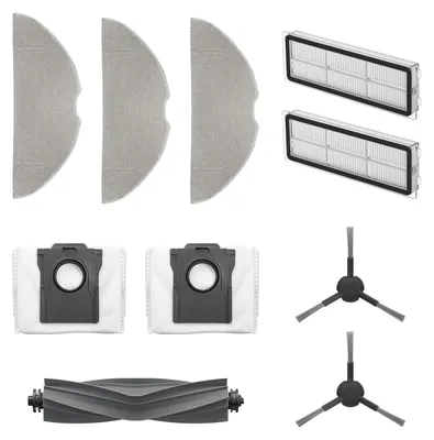 Zubehör-Kit für S10 Plus – 3 Mopps, 2 Filter, 2 Bürsten, 2 Beutel, 1 Hauptbürste