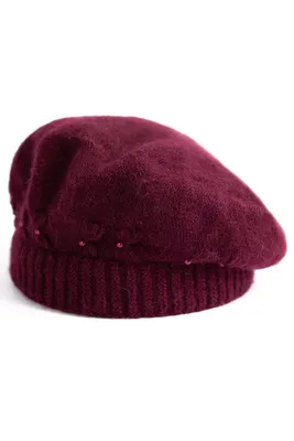 Obrázek produktu pro Dámský baret 23400 Delas Vínově-červená 54-58 cm