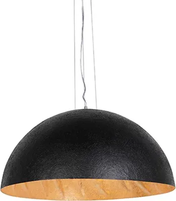 Produktbild von Smarte Hängelampe Schwarz mit Gold 70 cm inkl  WLAN A60 Magna