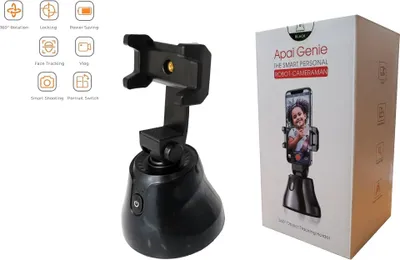 Immagine prodotto di rotazione di 360 ° Auto Face Tracking Smart Shooting Phone Holder Vlog Camera Holder.