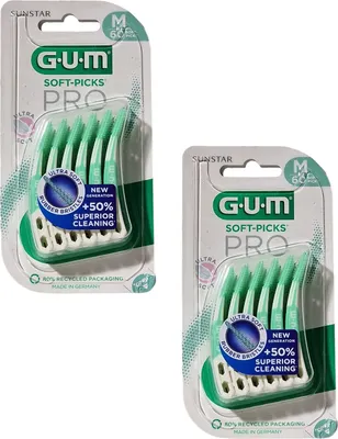 Produktbild von 2x  GUM Soft-Picks Pro medium - 2x 60 Stück