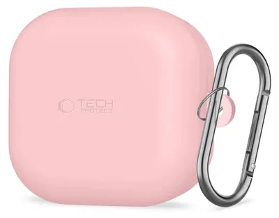 Obrázok produktu pre Tech-Protect Silicone Hook Ochranné Puzdro Na Samsung Galaxy Buds 4 / 4 Pro, Púdrovo Ružové