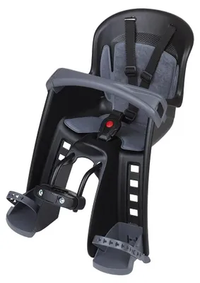 Image de Polisport Bike Bilby Junior+ Siège avant pour enfant, pour vélo, noir, max. 15 kg, garçon, noir, max. 15 kg
