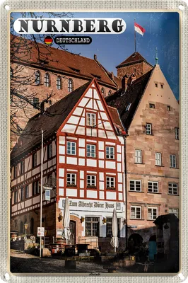 Produktbild von Blechschild Städte Nürnberg Deutschland Altstadt 20x30cm