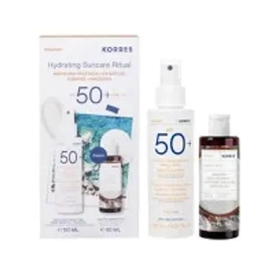 Zdjęcie produktu dla Korres Yoghurt Nawilżający krem ​​przeciwsłoneczny Ritual Ciało i twarz SPF 50 150 ml i 80 ml