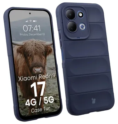 Produktbild von Robuste Handyhülle für Xiaomi Redmi 17 4G/5G, Bizon Case Tur, Dunkelblau