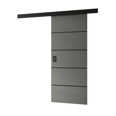 Produktbild von Schiebetür WAYATT PLUS mit Griff, Graphit, Breite 96 cm
