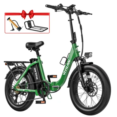 Image de 20*3.0 E-Bike Vélo pliant Vélo électrique E-BIEK 13AH Fatbike Pedelec,Vélo électrique City Pedelec Vélo électrique avec application pour adultes 150 - 195cm vert