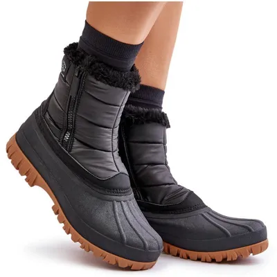 Zdjęcie produktu dla Śniegowce Damskie Ocieplane Futerkiem Na Zamek Lee Cooper LCJ-24-44-2866 Czarne 38