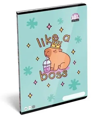 Zošit, A4, štvorčekový, 32 listov, LIZZYSULI, "Lollipop Capybara"