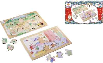 Produktbild von Bobo Siebenschläfer, 2 Puzzles 20 und 24 Teile