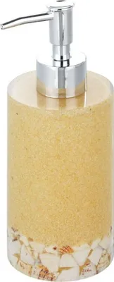 Produktbild von Wenko Seifen Spender Lotion Dosierer WC Bad Accessoires Polyresin Sand und Stone