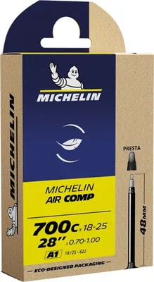 Produktbild von Michelin Air Comp 18-25 mm Fahrradschlauch Black 48.0 Sclaverandventil