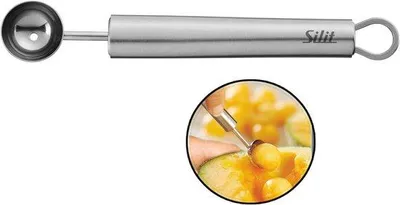 Productafbeelding van Kogeluitsteker 16 cm - Meloenuitsteker en Uithollepel van Roestvrij Staal - Vaatwasmachinebestendig Keukenhulpmiddel