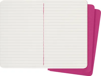 Imagen del producto de Moleskine, cuaderno de bolsillo/A6, set de 3 unidades, con líneas, color rosa "Kinetic"