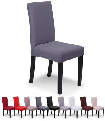Immagine prodotto di Copridivani elastici Unyqoos® – Set da 4, 92% poliestere / 8% Spandex, protezione ed eleganza per matrimoni, banchetti ed eventi, adatti a schienali da 45–60 cm e sedute da 35–48×38–46 cm