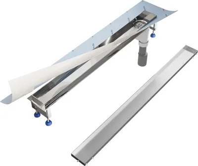 Produktbild von Aquabad SDS Premium Duschrinne 70cm mit befliesbarer Blende, Ablauf Senkrecht Seitlich