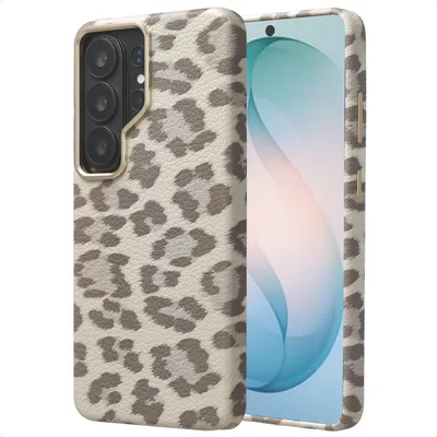 Immagine prodotto di Selencia Sabi Backcover Stampa pantera con MagSafe per Samsung Galaxy S26 Ultra - Soft Ivory