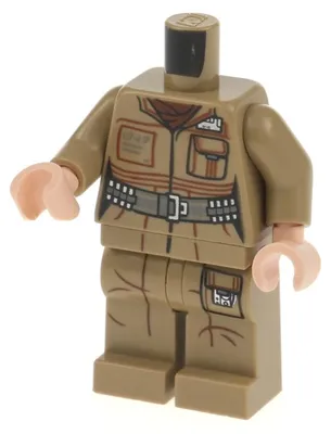 Produktbild von 1x Lego Torso Beine Minifigur Star Wars Rose Tico sw0857 970c00pb0721 973pb2833