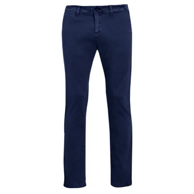 Image de Pantalon chino SOLS Jules pour homme PC2576 (Taille 42, longueur standard) (Bleu marine)