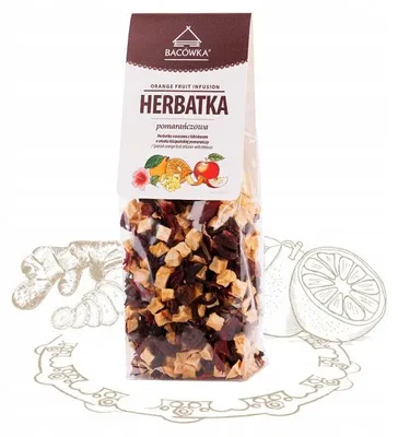 Zdjęcie produktu dla Pomarańczowa owocowa z hibiskusem 95g Bacówka