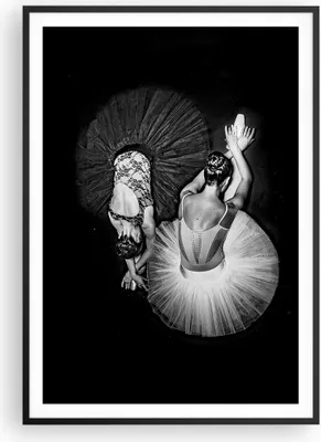 Produktbild von Gerahmtes Poster - Schwarzer Rahmen - Ballerinas Ballett Tanz - 70x100 cm - Wand Bild - Wanddeko - Wandbilder - Kunstposter - Wandposter - Bilderrahmen - Bilder - Kunstdruck - P2BPA70x100-5050