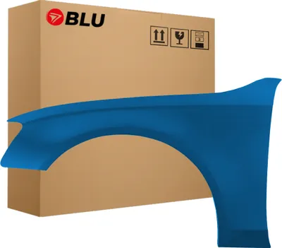 Produktbild von BLU Kotflügel Passend für Audi A4 B8 S4 LX5V Links Blau ArubaBlau | 2007-2011 | Vorderseite Vorne | Lackiert | Einbaufertig