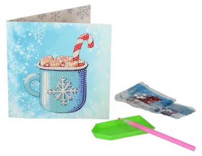 Image de Cartes d'hiver pour peinture au diamant – lot de 4