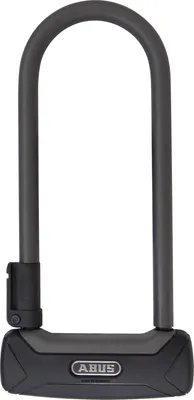 Zdjęcie produktu dla ABUS U-lock Granit Plus 640/135HB230 + mocowanie TexKF - Bardzo lekka blokada rowerowa z okrągłą szeklą - Szekla o wysokości 230 mm - Poziom bezpieczeństwa ABUS 12 - Czarny