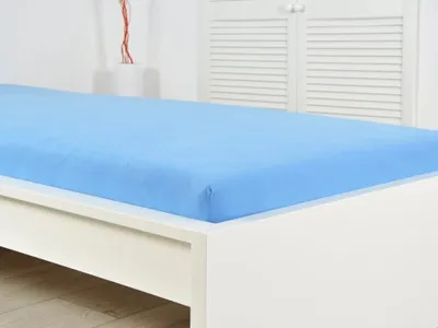 Zdjęcie produktu dla Prześcieradło do łóżeczka EXCLUSIVE 60x120 cm niebieskie