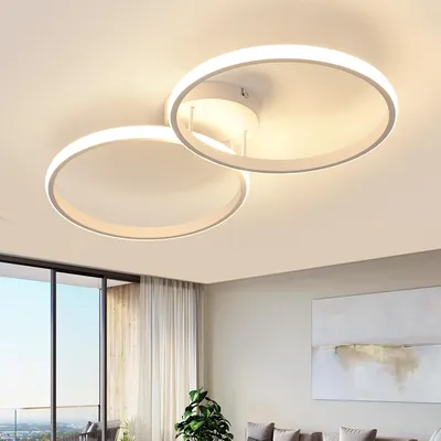 Obrázok produktu pre LED stropné svietidlo Toolight, 42W, 4725 lúmenov, 3000K (teplá biela), biela farba, priemer 54 cm, vhodné do kuchyne