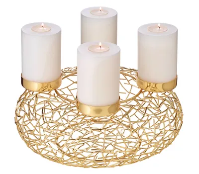 Produktbild von Edzard - Milano Adventskranz Ø 34 cm, goldfarben