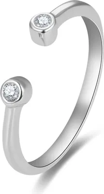 Productafbeelding van Zilveren ring met AGG471-zirconnen