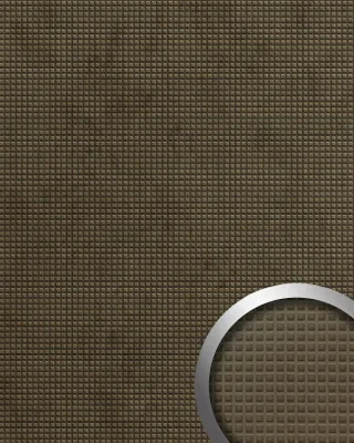 Produktbild von WallFace 22733 SQUARE 2 VELVET Mocha Wandverkleidung in Leder Optik matt braun 2,63 m2