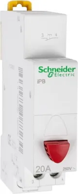 Zdjęcie produktu dla Schneider Electric Przycisk iPB, 1 styk NC, czerwony przycisk A9E18031