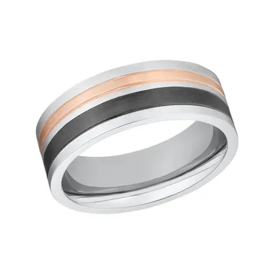 Produktbild von s.Oliver Ring für Herren aus Edelstahl, tricolor (Größe: 66mm)